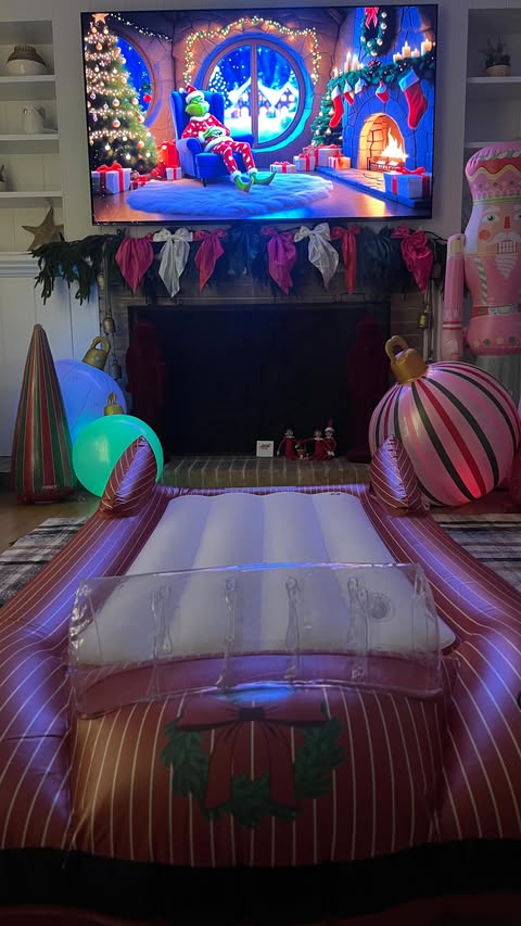 Instagram post by @livingfully_kellydiaz for FUNBOY. Caption reads: [...] night feel extra cozy and special with....