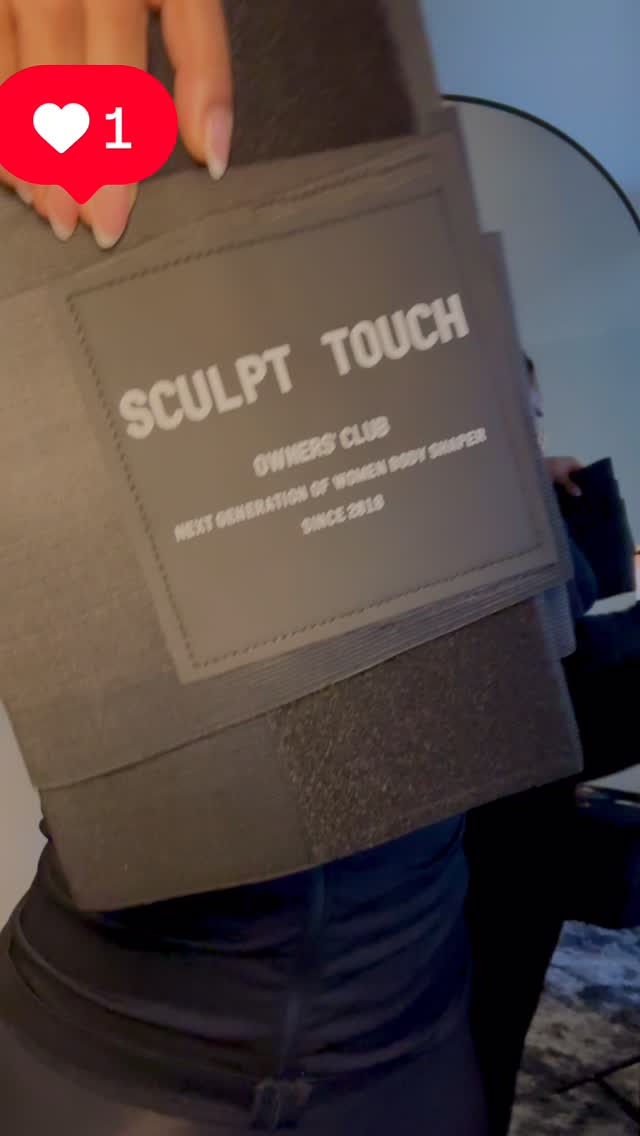 Instagram post by @yung_italy for Sculpt Touch. Caption reads: This is by far my favorite waist trainer EVER by....