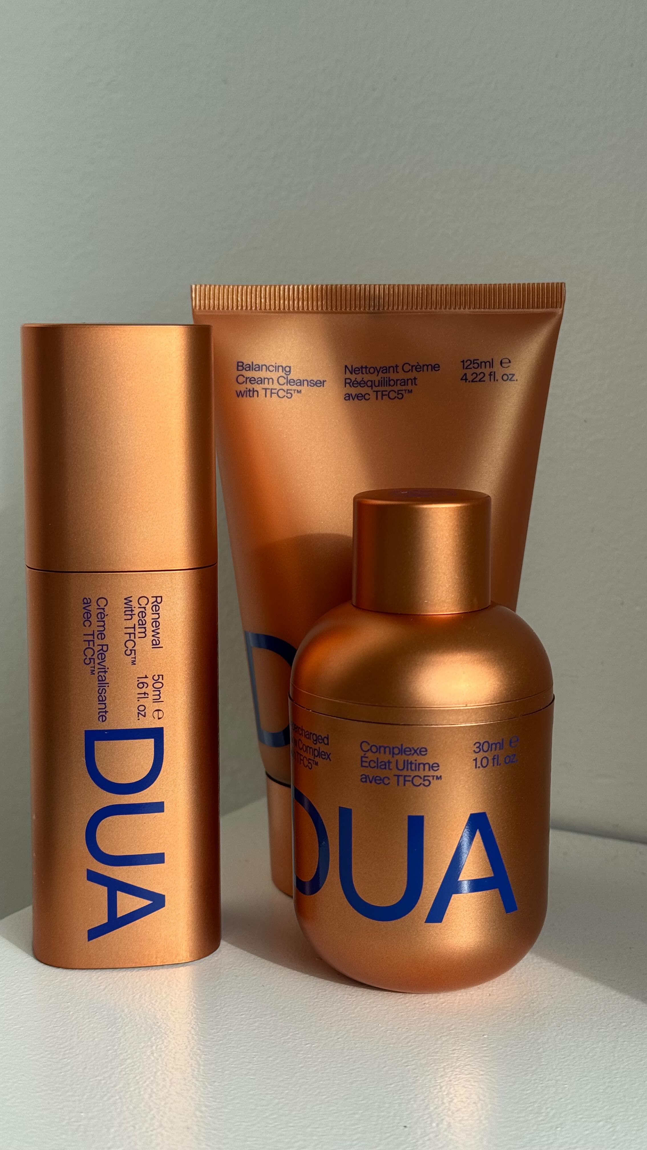 Instagram post by @roshelleflores_ for Augustinus Bader. Caption reads: @dualipa and @augustinusbader came out with a new....