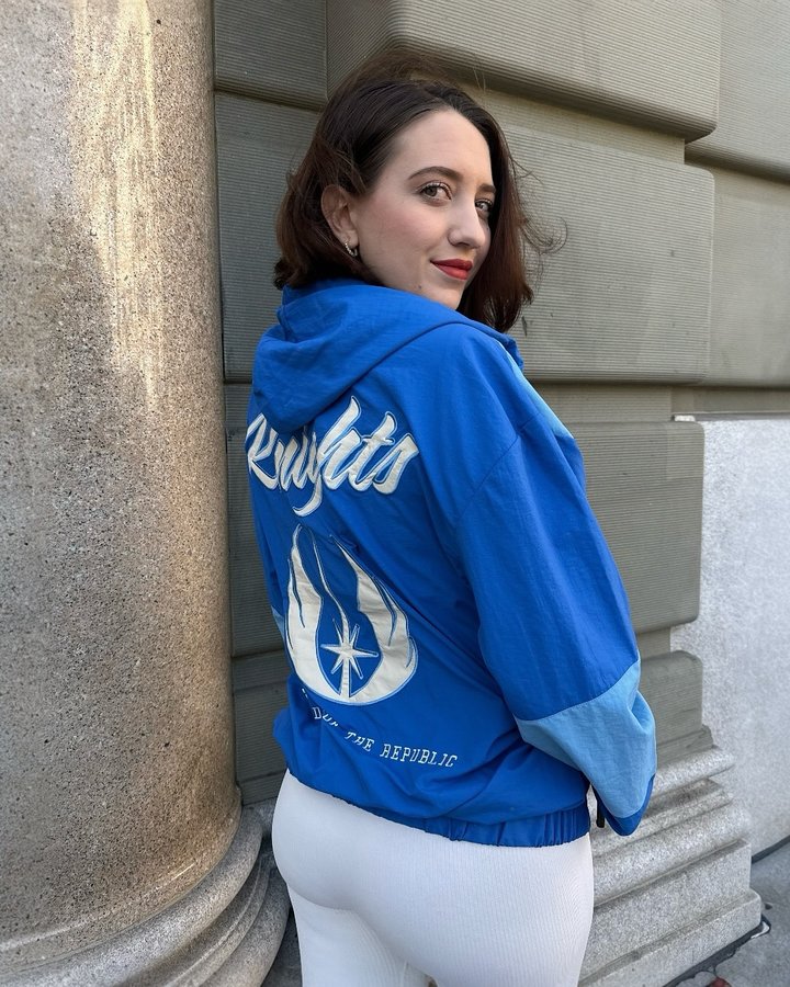 Instagram post by @isabella.amidala for Heroes Villains. Caption reads: [...] windbreaker around SF last week....