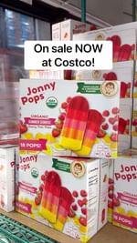 Instagram post by an influencer for JonnyPops. Caption reads: ☀️ @JonnyPops Organic Summer Sunrise pops [...].
