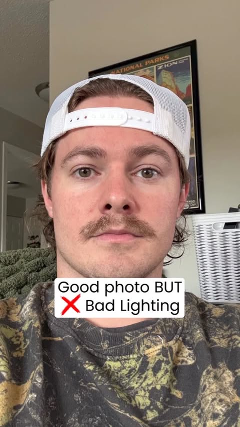 Instagram post by @jdthecameraguy for CapCut. Caption reads: Good photo but the lighting is bad… @capcutapp is....