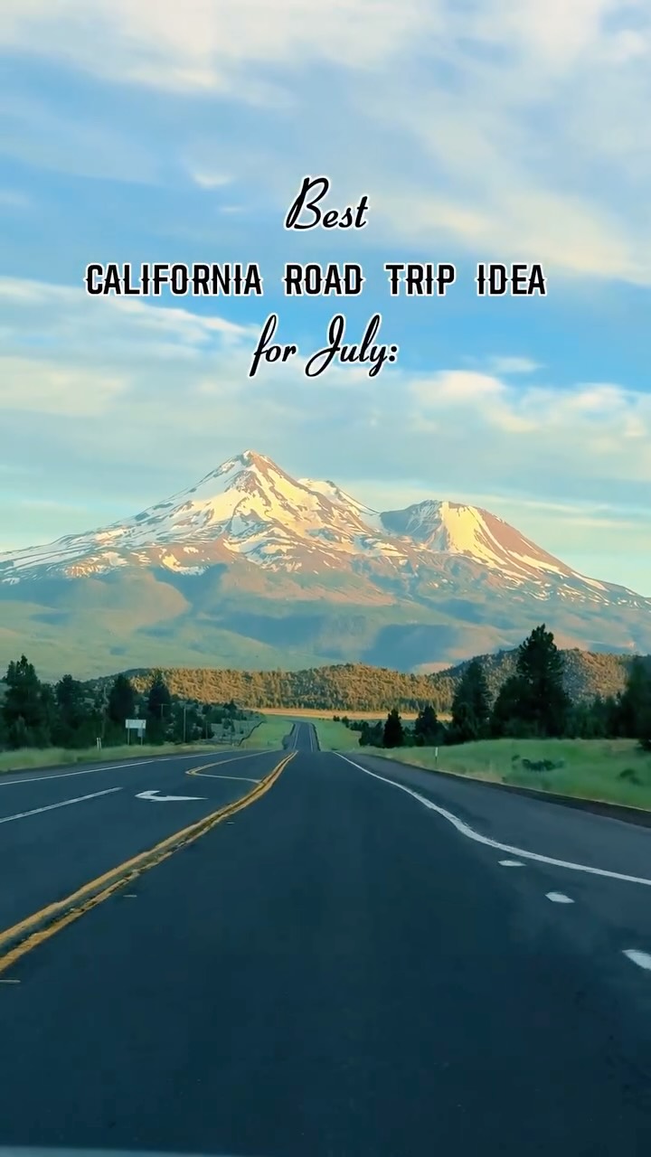 Instagram post by @asyatravels for Visit California. Caption reads: One of the best summer road trips in....