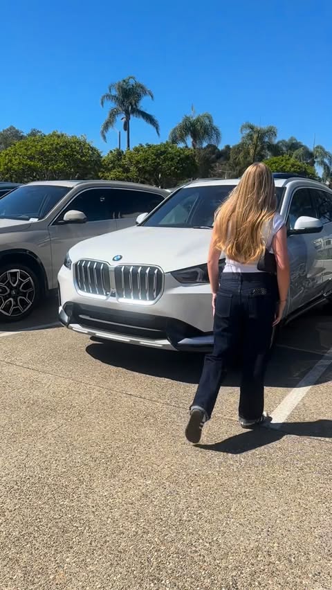 Instagram post by @miatalerico101 for BMW USA. Caption reads: First stop, @bmwusa, I absolutely love this car!....
