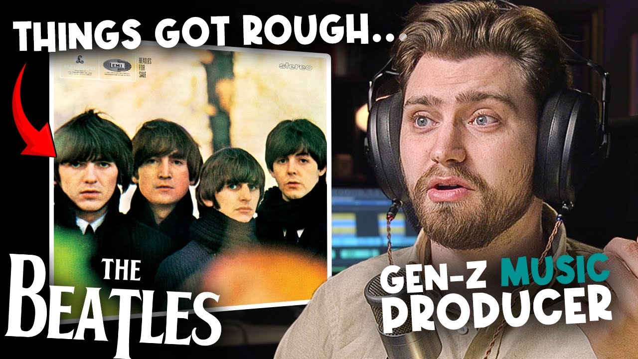 YouTube post by @becauseisaac for SVS. Caption reads: Gen-Z Music Producer AMAZED listening to "Beatles....