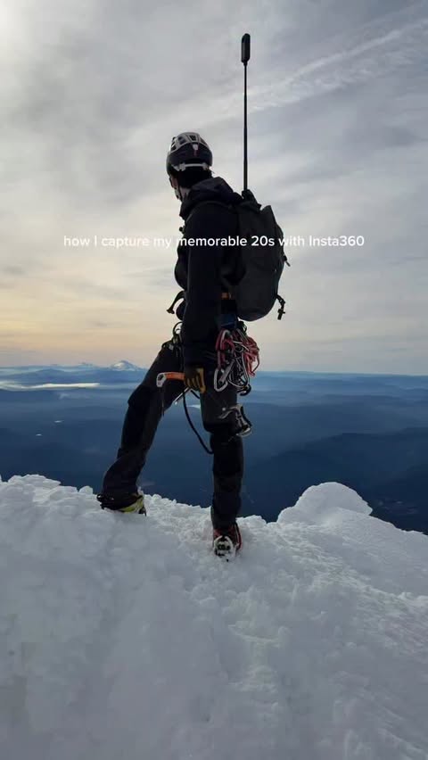 Instagram post by @gorptexx for Insta360. Caption reads: The @insta360 X5 helps me get the coolest POVs and....