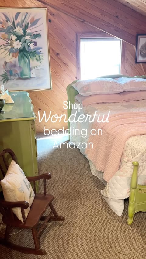 Instagram post by @lifeonbrushycreek for IPC Creators. Caption reads: 🌸 The sweetest cottage-style bedroom refresh🌸....