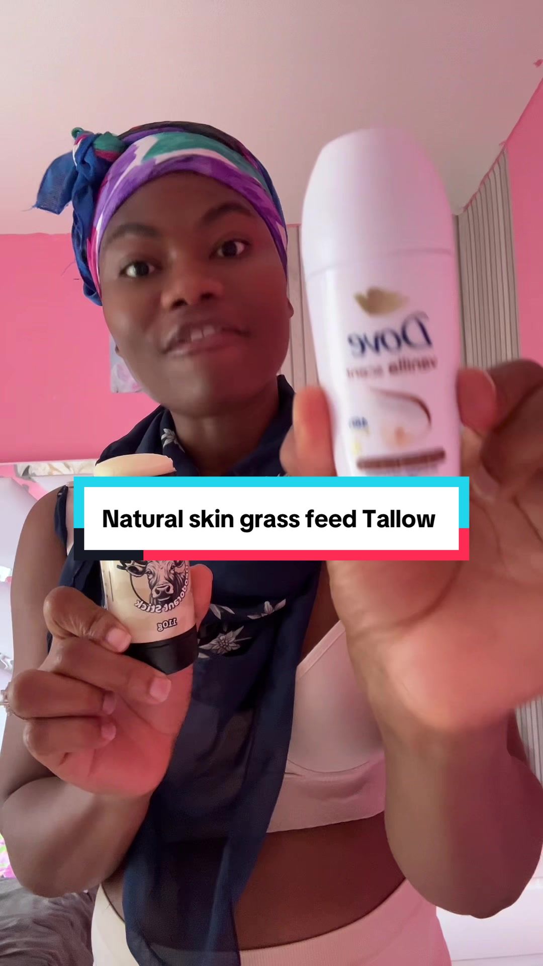 TikTok post by @abenaadaziwaamoss for Fat Cow Skin. Caption reads: [...] Nstural safe for everyone shop now @Fat Cow....