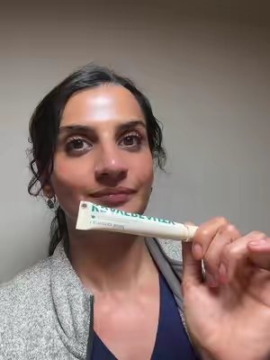TikTok post by @glowwithjasrn for KraveBeauty. Caption reads: @KraveBeauty I’m a fan. This lippie is sooooo good....