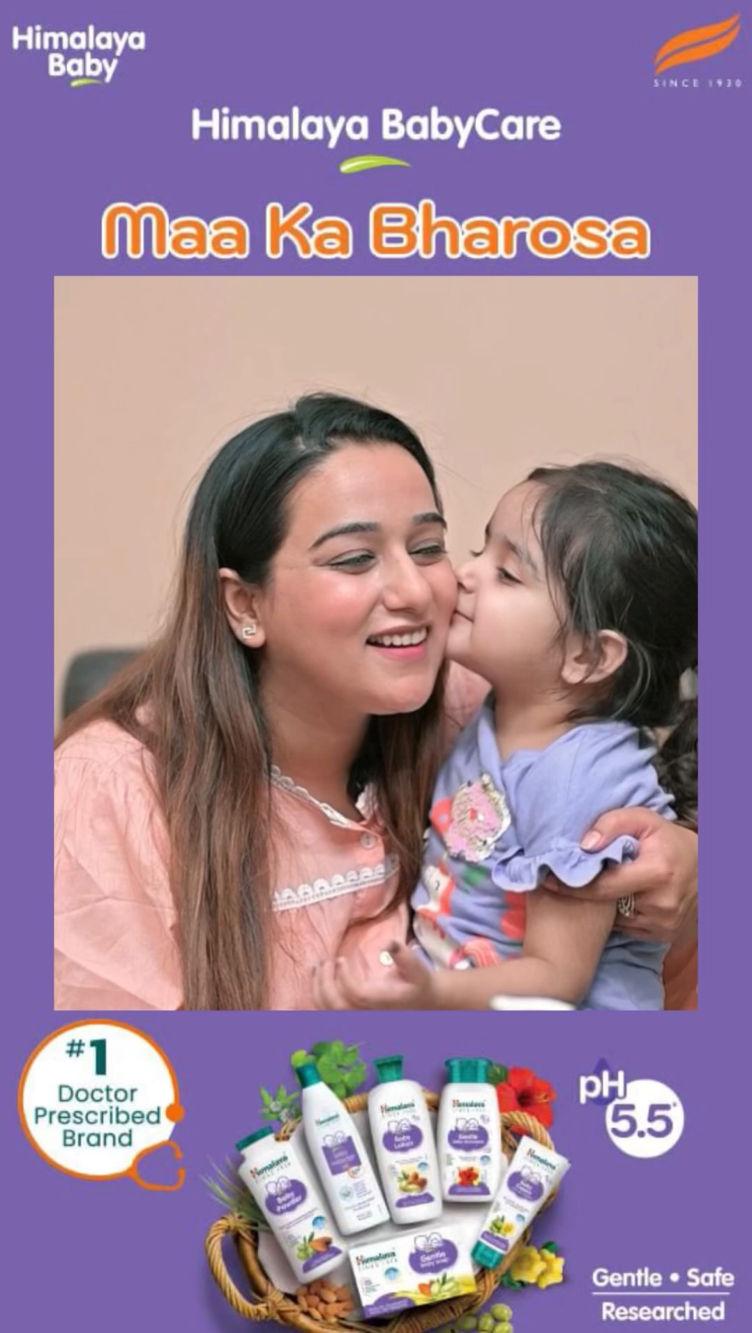 Instagram post by @instamommy_suchi for Himalaya Babycare. Caption reads: As a mom, I always choose what’s best for my....