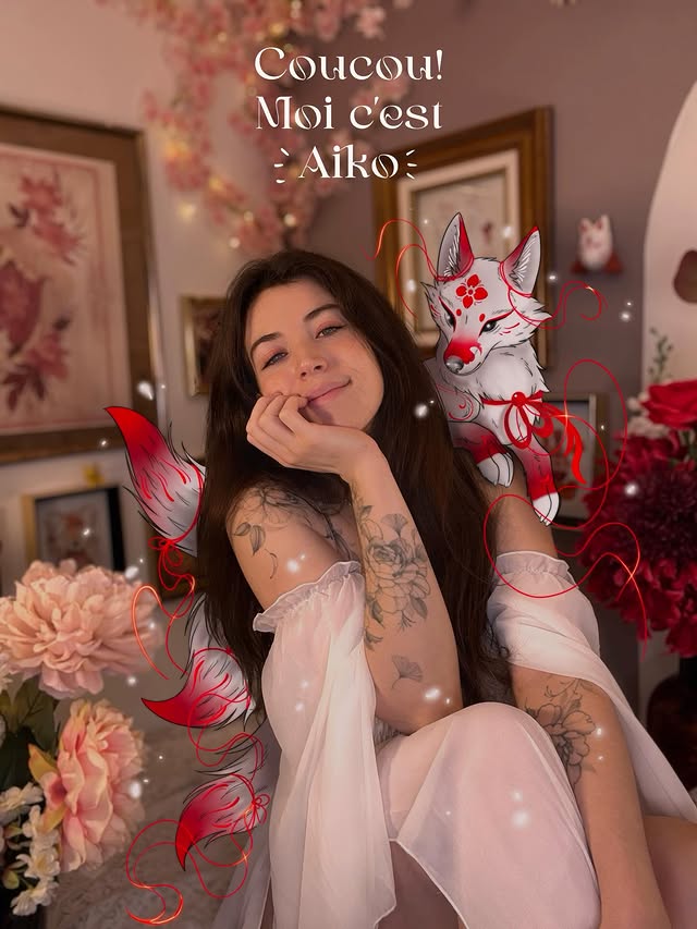 Instagram post by @aiko_tttt for Pepax Official. Caption reads: Coucou, j’espère que vous allez bien 🤍....