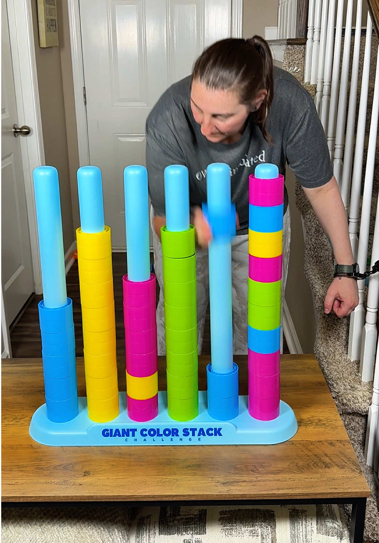 TikTok post by @williamsshopdeals for What Do You Meme?. Caption reads: Giant Color Stack Challenge @Relatable #colorstack....