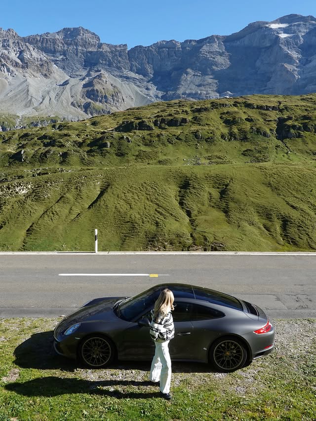 Instagram post by @idaheritier for Porsche. Caption reads: [...] ⛰️ Happy Sportscar Together Day #sctd....