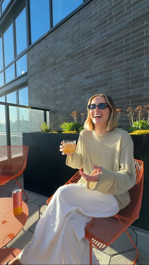 Instagram post by @clairethenutritionist for Recess. Caption reads: #recesspartner when you want a fun bev after [...].