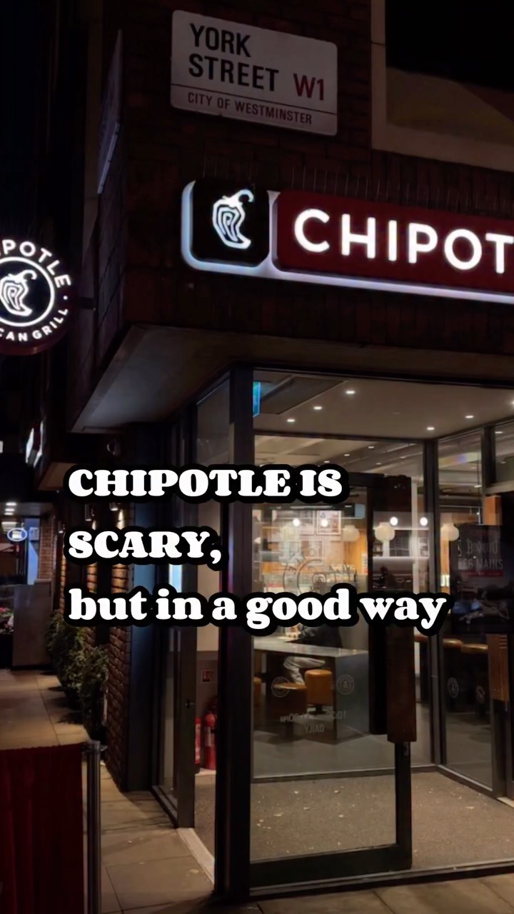 Instagram post by @kaigkii for Chipotle. Caption reads: AD | Chipotle is scary, but in a GOOD way....