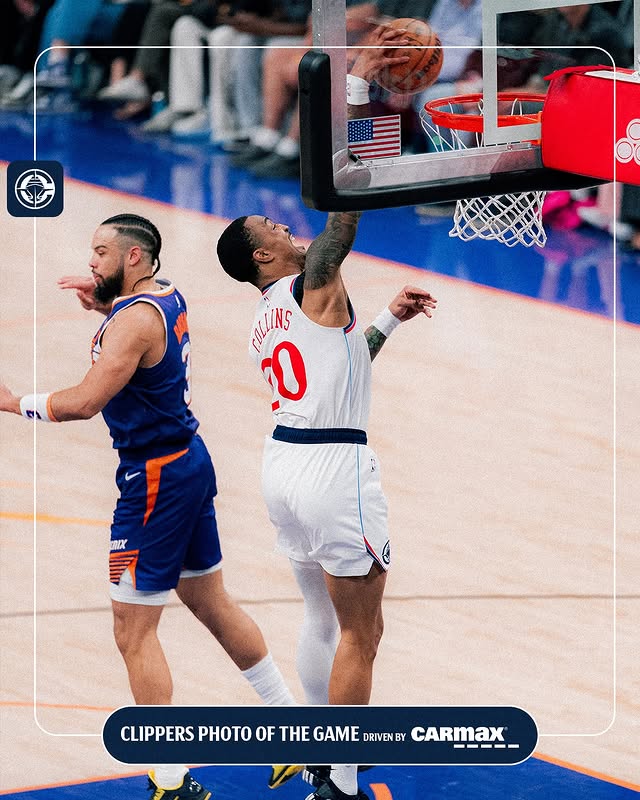 Instagram post by @laclippers for CarMax. Caption reads: [...] THRU 👀 📸 Photo of the Game driven by....