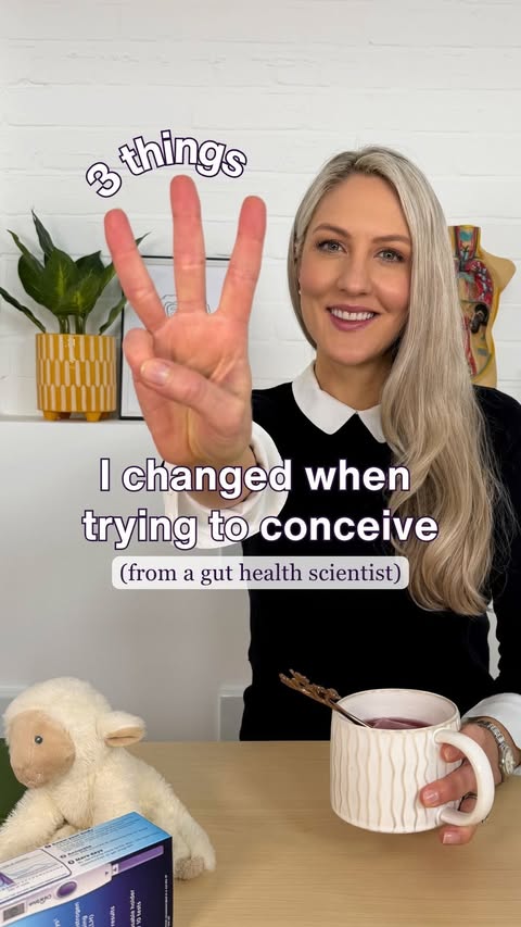 Instagram post by @theguthealthdoctor for Clearblue. Caption reads: [...] be tricky. That’s why I’m working with....