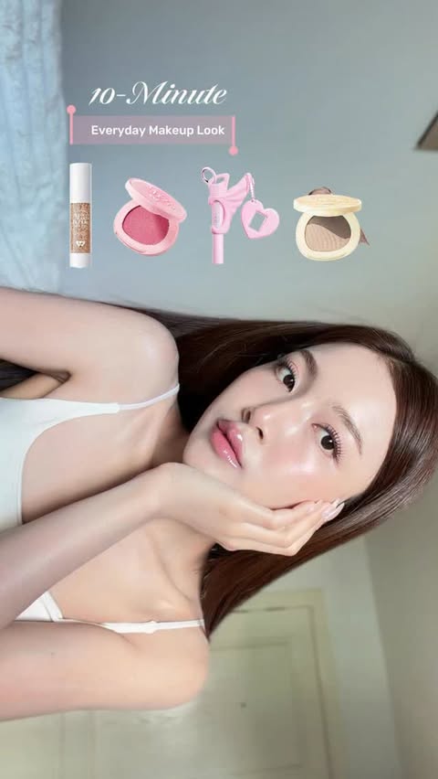 Instagram post by @aomaps for Barenbliss. Caption reads: [...] Everyday Makeup Look @barenbliss_th 💓✨....