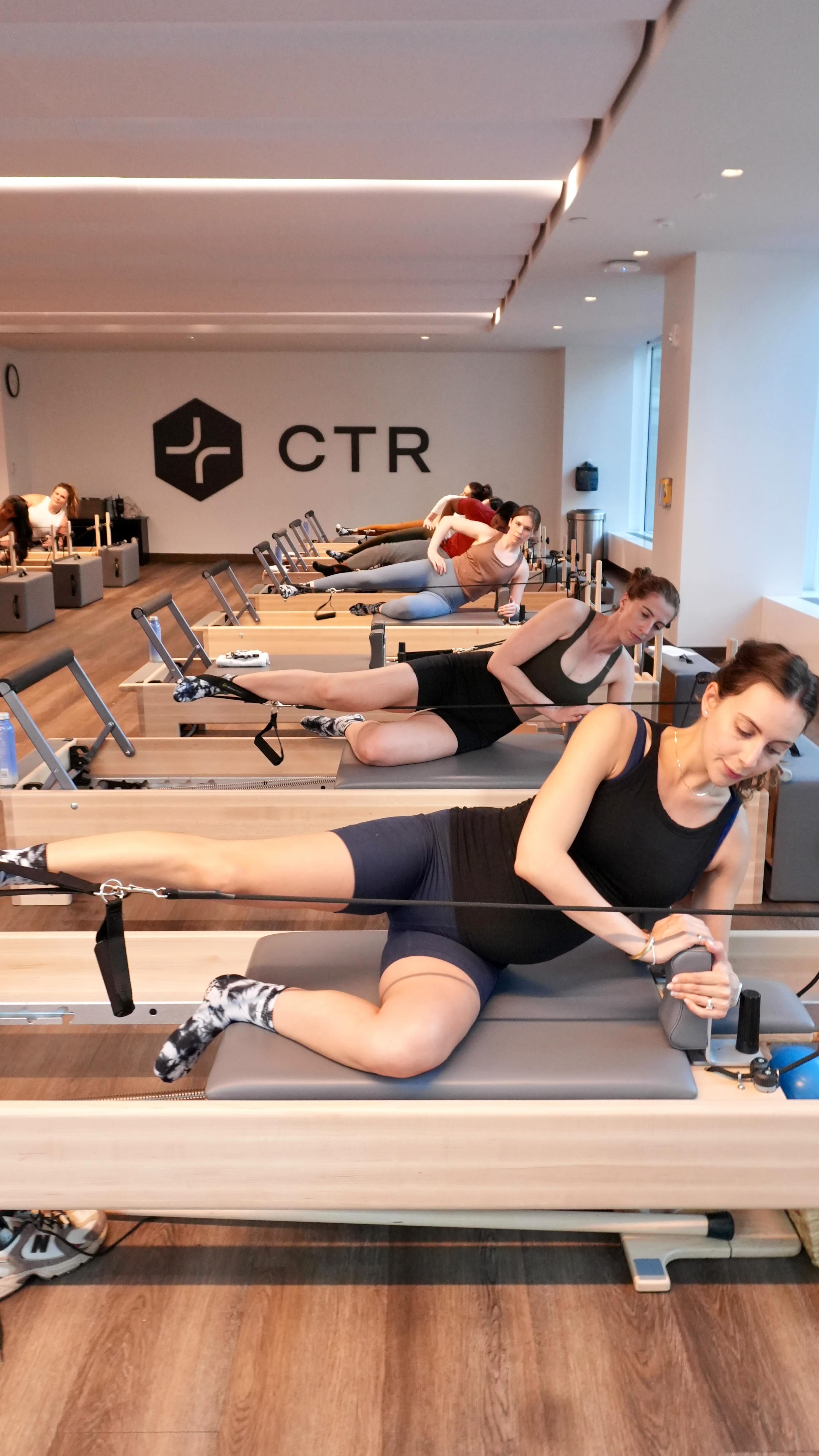 Instagram post by @lifetime.classes for Life Time. Caption reads: Welcome to the NYC launch of CTR: Core. Tone.....