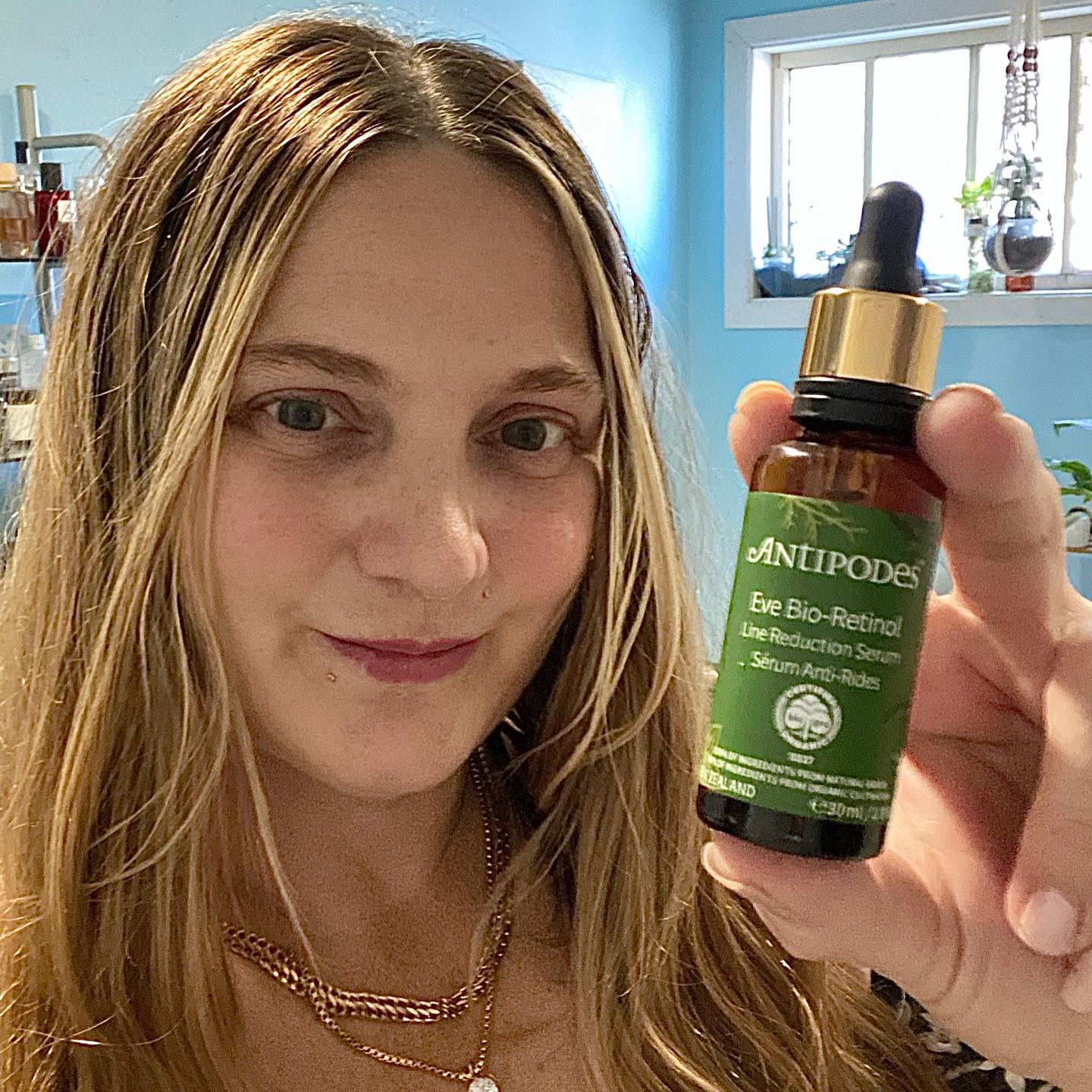 Instagram post by @juanita_heart for Antipodes Skincare. Caption reads: [...] another beautiful product from....