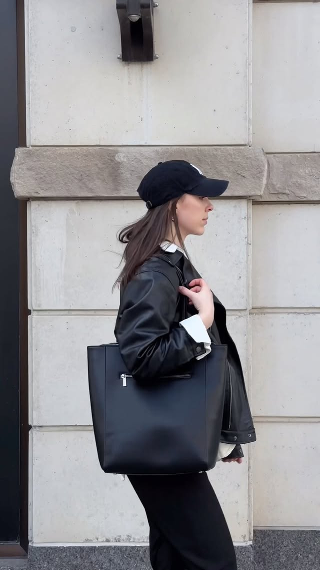 Instagram post by @vanessatiiu for Lambert Bags. Caption reads: [...] in the city never looked so good with....