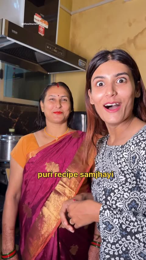 Instagram post by @life_with_srishti for Aashirvaad. Caption reads: #Ad स्वाद माँ के हाथ का और इस मसाले के साथ का भी....