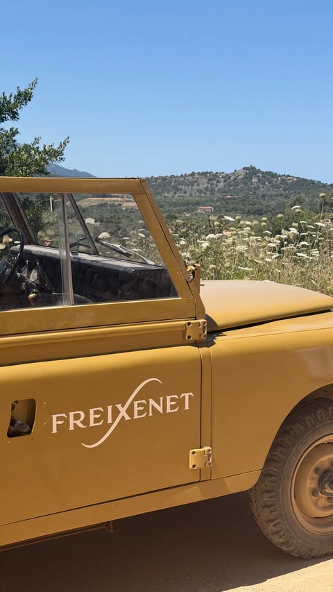 Instagram post by @hannaheyerman for Freixenet. Caption reads: [...] the most unreal day in Mallorca with....