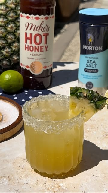 Instagram post by @mortonsalt for Mike's Hot Honey. Caption reads: [...] I’ve teamed up with @mortonsalt and....