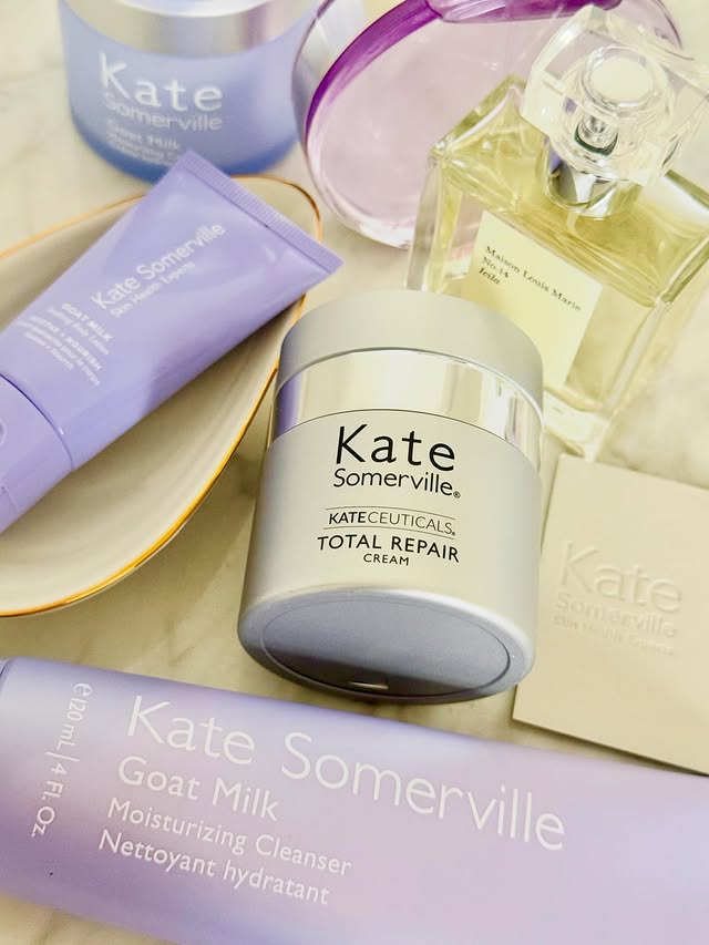 Instagram post by @emmskincare for Kate Somerville Skincare. Caption reads: [...] for you today, this time from....