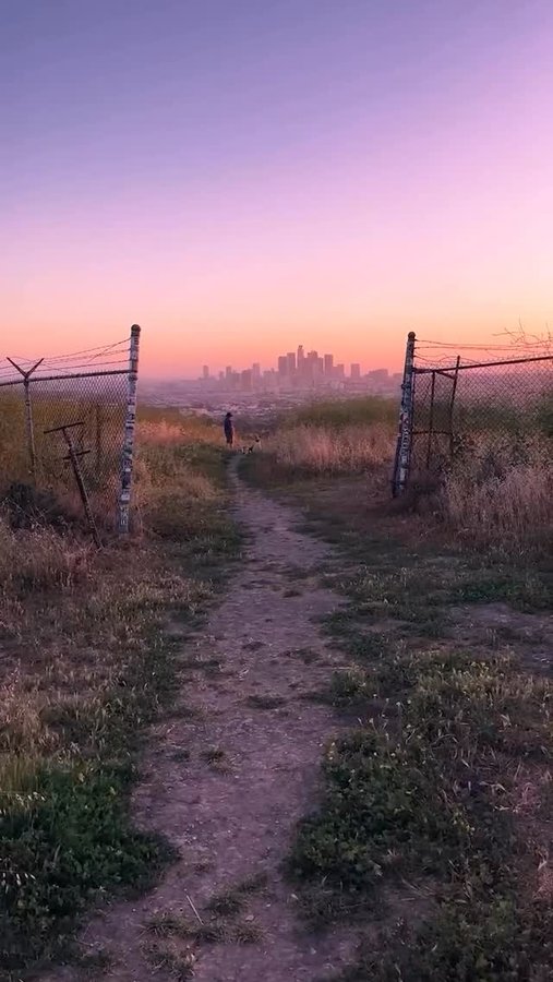 Instagram post by @zaidshaat for Discover Los Angeles. Caption reads: 🎥: @zaidshaat This view 💕🙌 Happy Diwali 🪔....