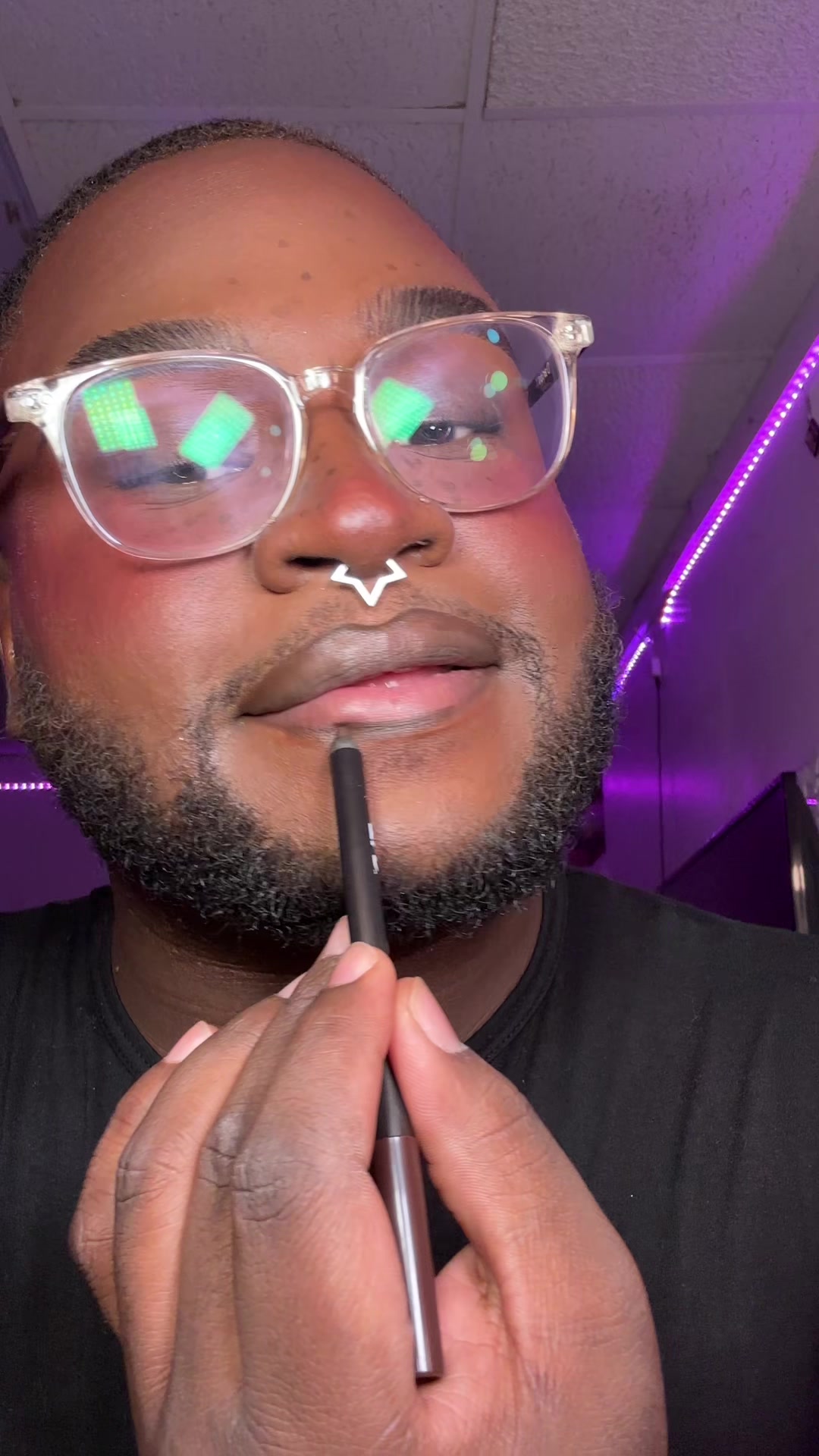 TikTok post by @poorlildarkbxyy for The Lip Bar. Caption reads: @thelipbar thank you for creating lip liner for....