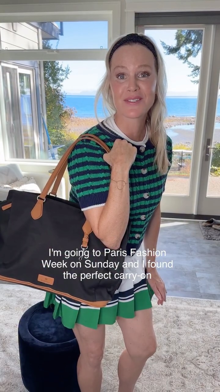 Instagram post by @restlessjosie for Nordace. Caption reads: I found the perfect carry-on bag. The Nordace....