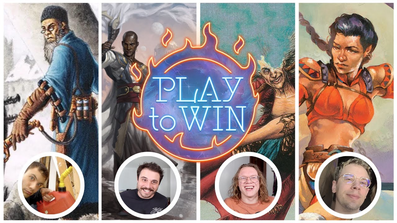 YouTube post by @PlaytoWinMTG for Dragon Shield. Caption reads: WHAT WAS cEDH LIKE 10 YEARS AGO? WITH BABY JEEBUS....