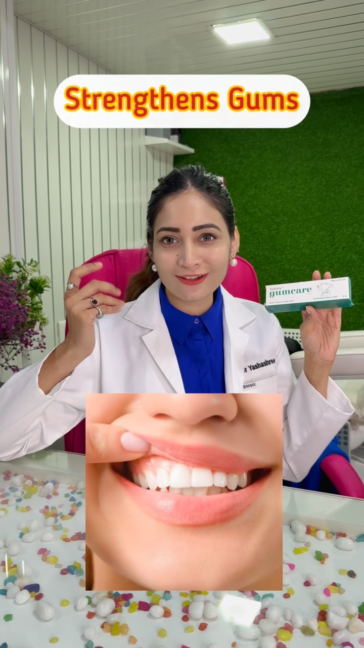 Instagram post by @doctor__toothfairy for Vedistry. Caption reads: ✨ “A small step today saves you from big dental....