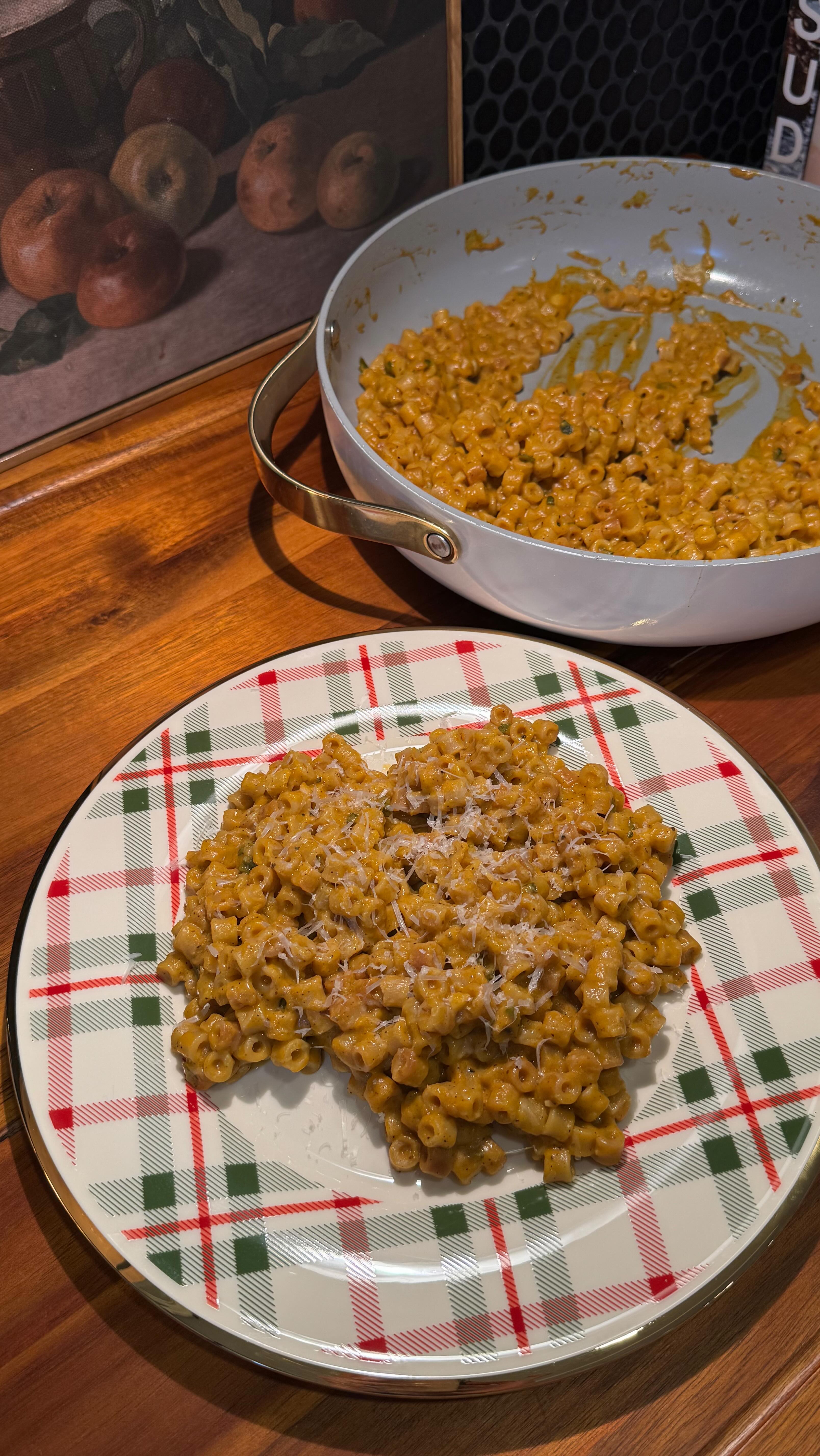 Instagram post by @maria.stevens1 for Wayfair. Caption reads: girl dinner but make it fall spice and everything....