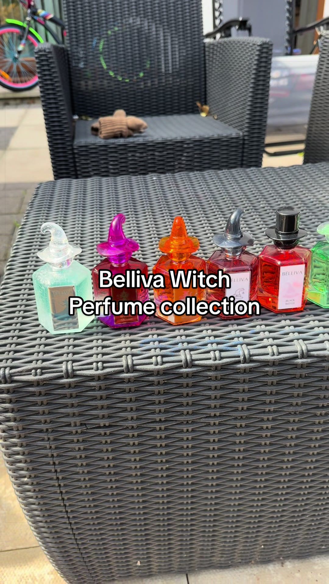 TikTok post by @daniellesdealden for Belliva Beauty. Caption reads: The most enchanted fragrances from @Belliva Beauty....