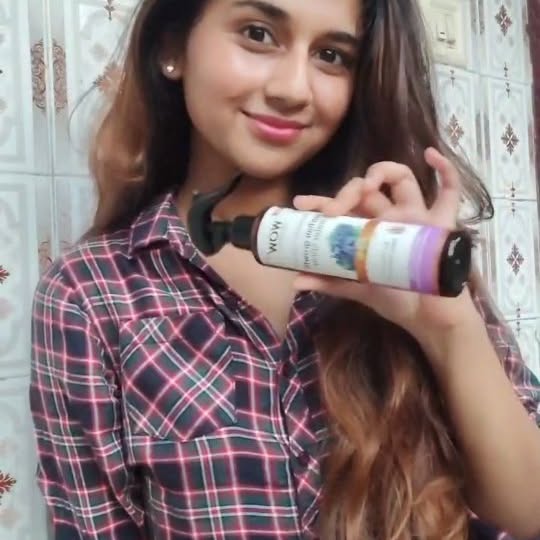 Instagram post by @manishhaaaaaaaa for WOW Skin Science India. Caption reads: #ad #collab 

Meet your new hair BFF! 💁‍♀️✨ WOW....