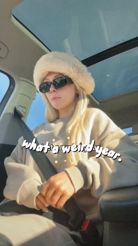 Instagram post by @__ericamerica for Alo Yoga. Caption reads: 2025 was the best and worst year of my life. but i....