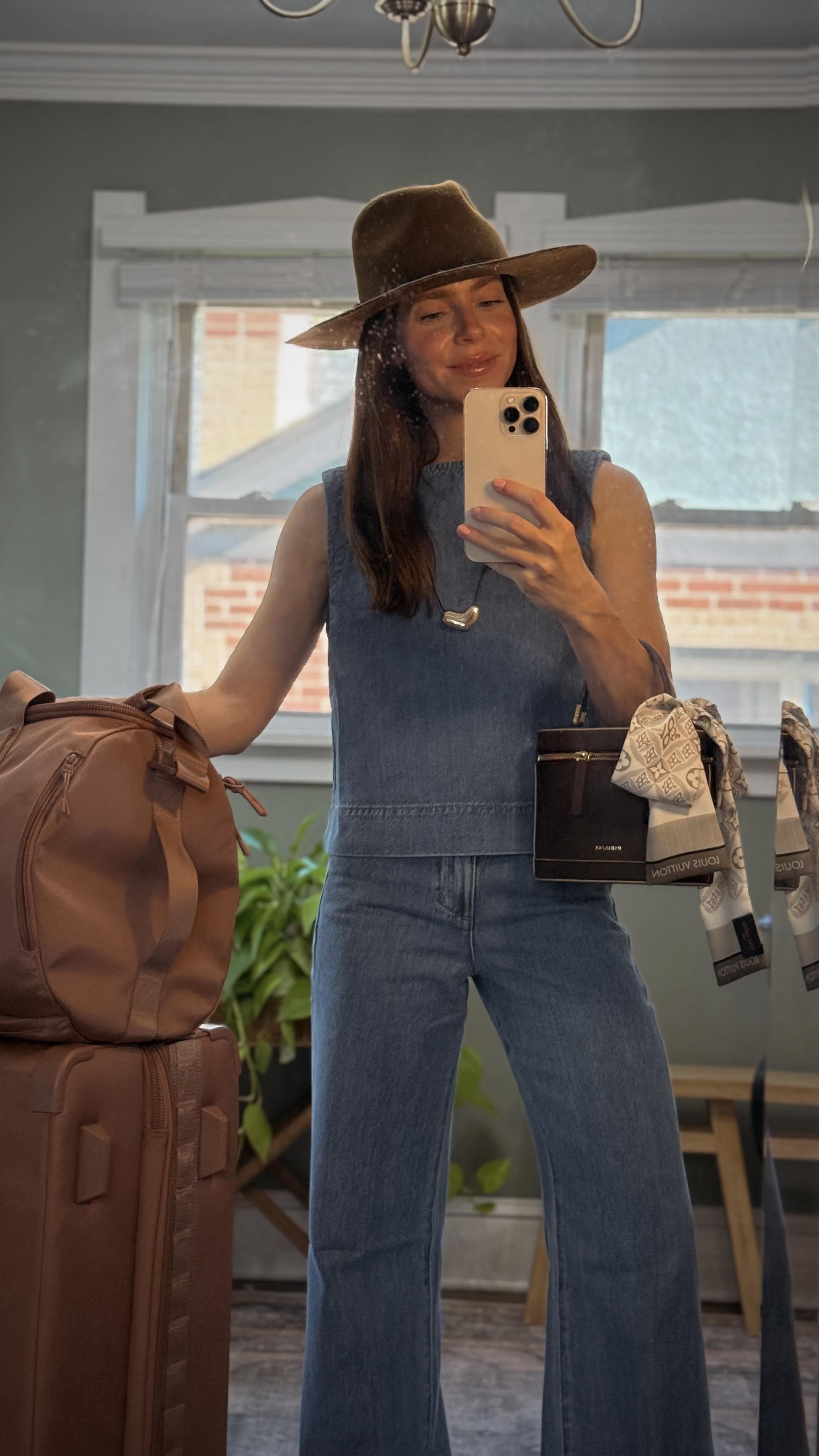 Instagram post by @danielle__rachael for Dagne Dover. Caption reads: [...] luggage and travel essentials from....