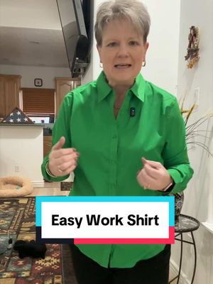 TikTok post by @diary.of.a.round.lady for Siliteelon. Caption reads: Siliteelon wrinkle resistant button down shirt for....