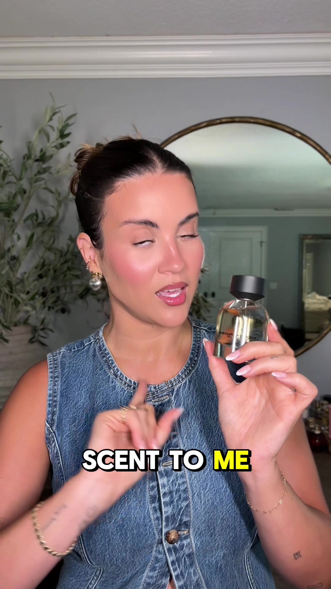 TikTok post by @nicoleguerriero_ for Henry Rose. Caption reads: [...] sophisticated vanilla scent. Dave by @Henry....