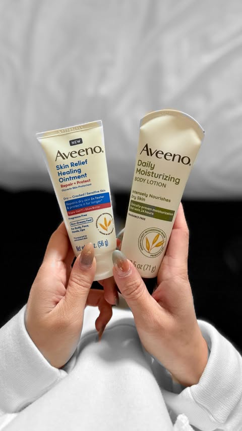 Instagram post by @beaut.eats for Ibotta. Caption reads: [...] Aveeno body lotion or body wash with @ibotta....