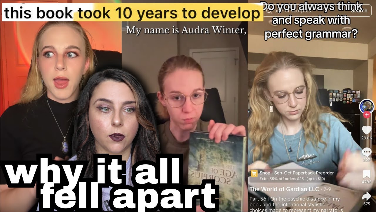 YouTube post by @ReadswithRachel for Bonfire. Caption reads: AUDRA WINTER vs BOOKTOK.