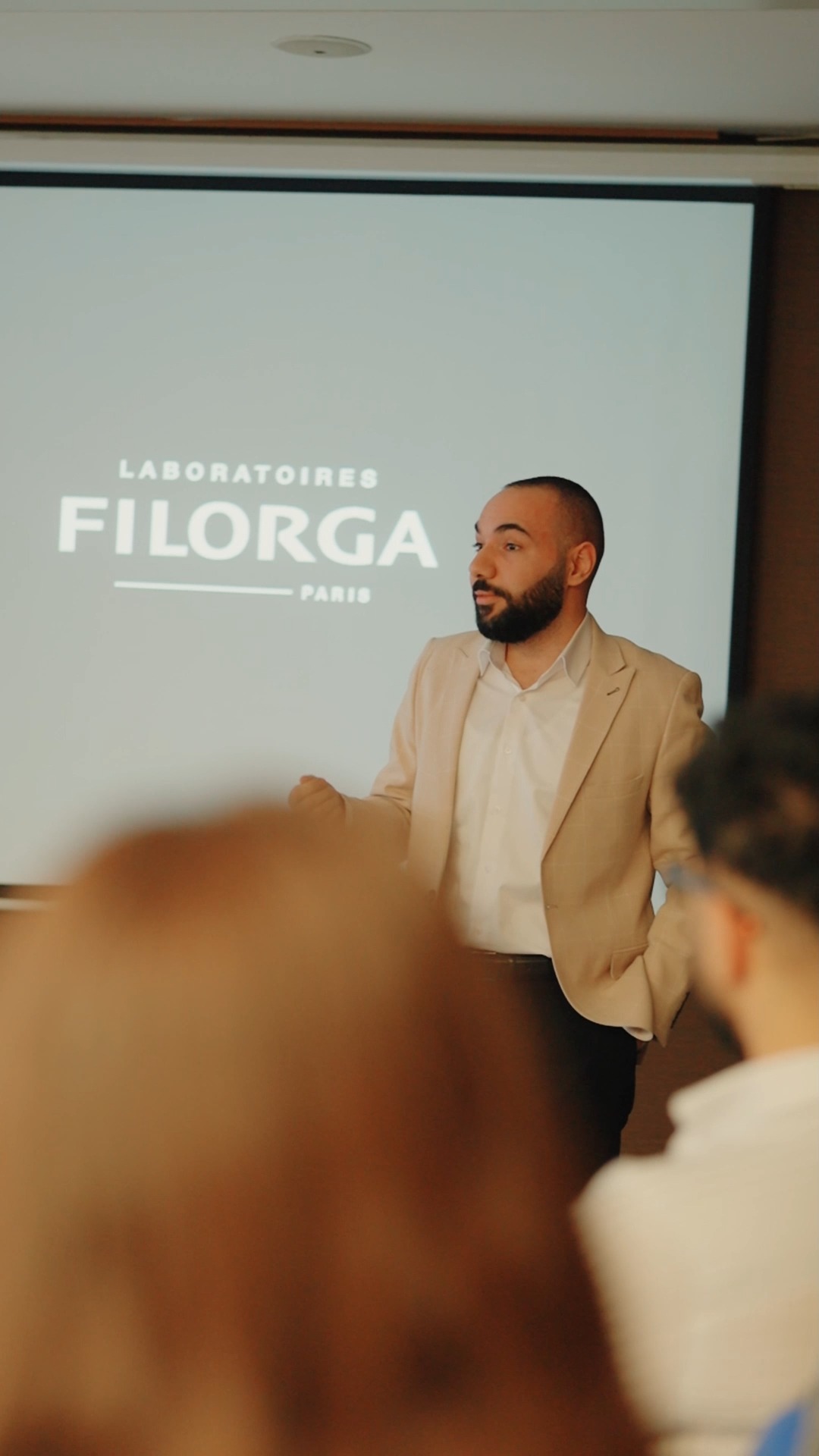 Instagram post by @pharmacyone_1 for Filorga. Caption reads: FILORGA x Pharmacy One Sulaymaniyah Event في [...].