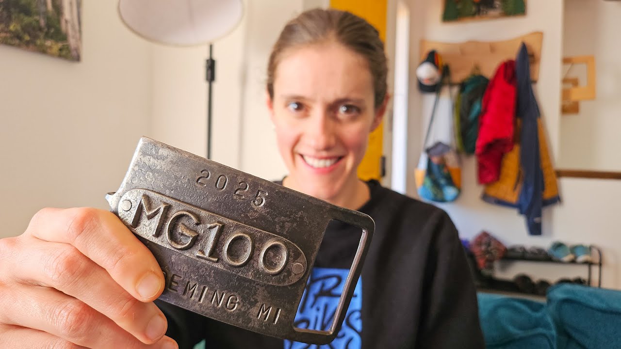 YouTube post by @sydandmacky for Skratch Labs. Caption reads: How I went 8% faster and got a buckle at Marji....