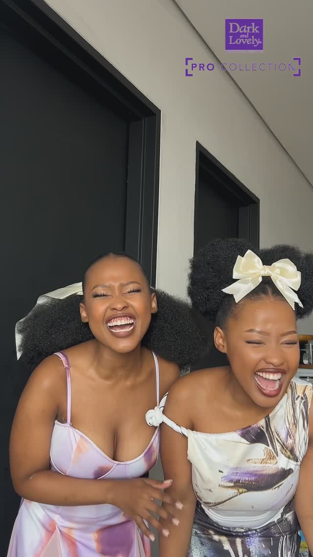 Instagram post by @kokomadlala for Dark and Lovely. Caption reads: GRWUs in this typical late morning with my sister,....