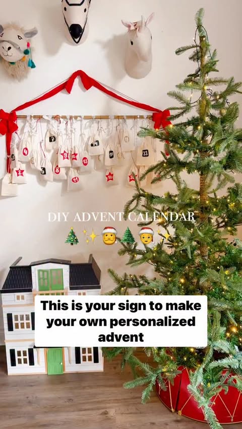 Instagram post by @lifebyleanna for Cricut. Caption reads: This year I made our very own DIY Advent Calendar....