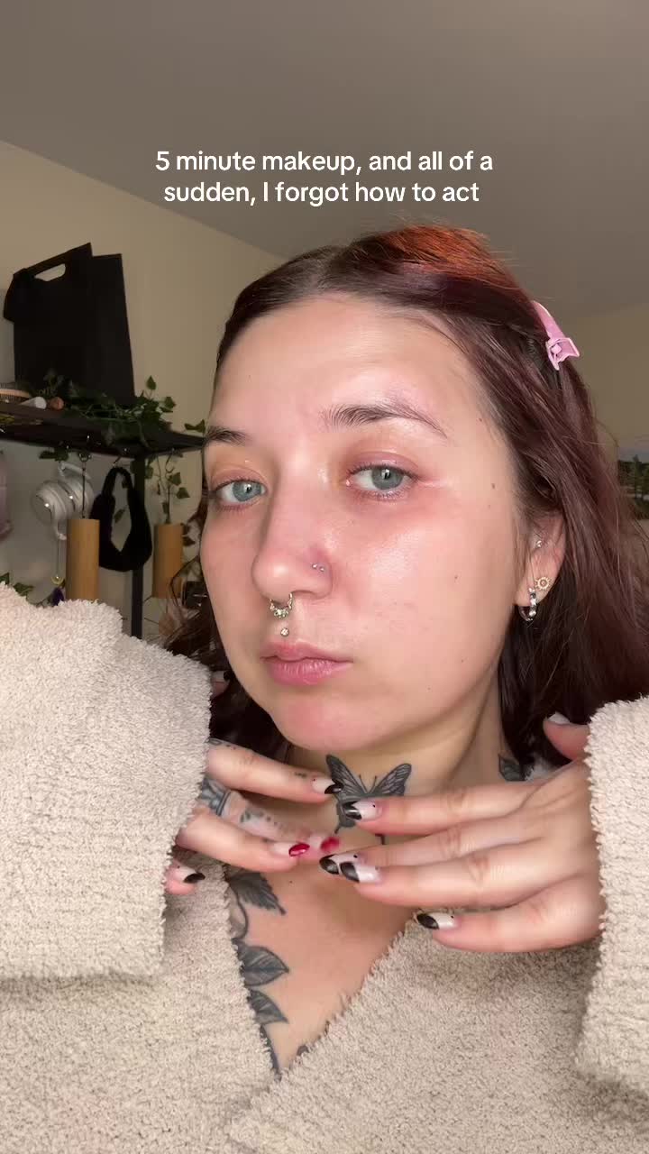 TikTok post by @inked.russian for Grande Cosmetics. Caption reads: [...] @ONE SIZE BEAUTY @Grande Cosmetics....
