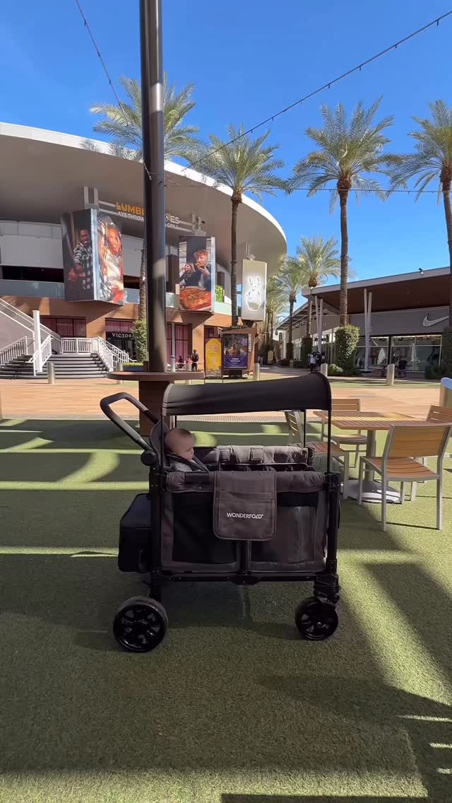 Instagram post by @tealacravy for WonderFold. Caption reads: Moms want @wonderfold 📣🎁 If you’ve had your eye....