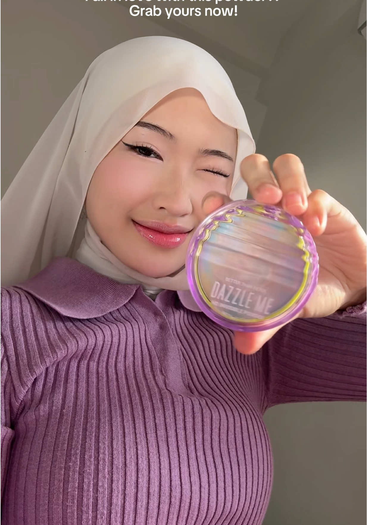 TikTok post by @anislean for DAZZLE ME Malaysia. Caption reads: [...] korang tgk sendiri i pakai 🥹 @DAZZLE ME....